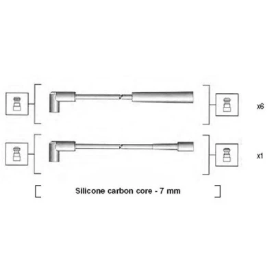 Imagen de MAGNETI MARELLI 941425020940 Juego de Cables Encendido CHRYSLER: VOYAGER 2
