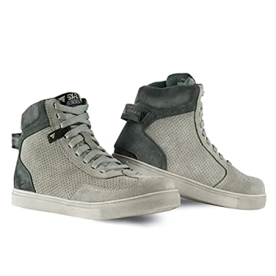 Imagen de SHIMA SX 2 EVO LADY Botas Moto Mujere Zapatillas de Cuero, Transpirables, Reforzados con Soporte el Tobillo, Suela Antideslizante, Almohadilla Engranaje (Gris, 40)
