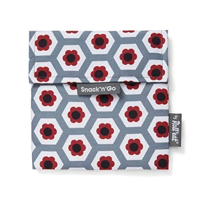 Imagen de Roll&#039;eat ® Porta Sandwich Reutilizable, Bolsa Ecológica sin BPA, Bocadillo de Color Born Snack&#039;n&#039;Go Tiles