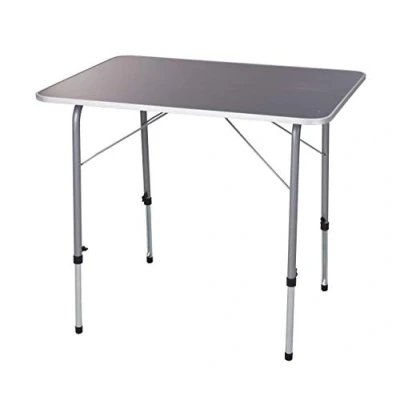 Imagen de Spetebo mesa plegable de metal 80 x 60 cm Altura regulable camping al aire libre jardín estable