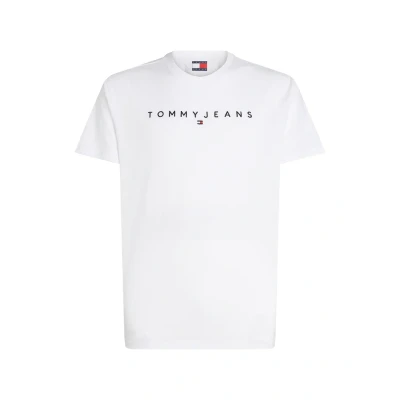 Imagen de Tommy Jeans Linear LOGO TEE Camiseta básica, Hombre, Talla: 44, White