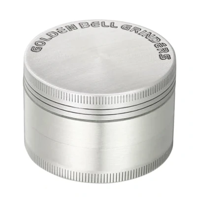 Imagen de LIHAO 2&quot; Grinder 4 Piezas Metálico con Rascador Polen para Hierbas y Especias (5cm, Plata)