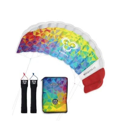 Imagen de Skymonkey Airtwister 2.3 Cometa acrobática con Lazos de Vuelo Ready 2 Fly, Adecuado para Principiantes