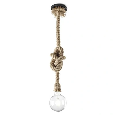 Imagen de Wonderlamp Lámpara Colgante De Cuerda Rústica E27, Marrón, 150 cm (W A000051)