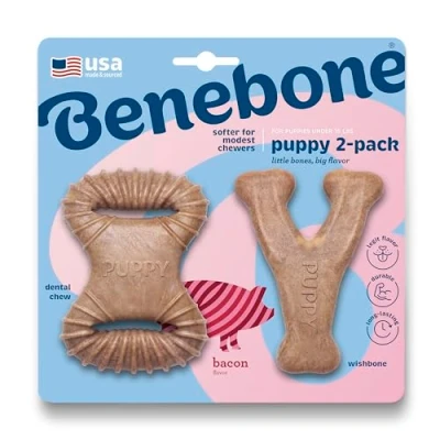 Imagen de Benebone Juguete para morder Cachorros, 2 Unidades más Blando masticadores comedidos, Fabricado en EE. UU.