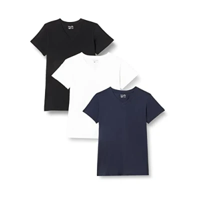 Imagen de berydale BD158 Camiseta para Mujer, Negro/Azul (Oscuro)/Blanco 3, S