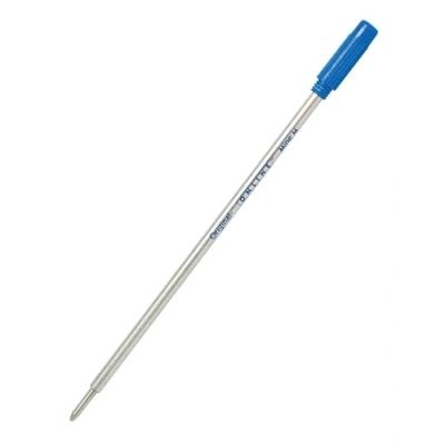 Imagen de Online 40009/3 Recambio internacional para bolígrafo, formato cruz, grosor de trazo M (medio), tinta azul, ISO 12757 2 DOC, 1 unidad