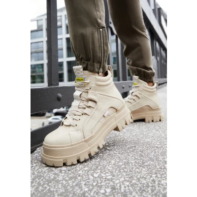 Imagen de Buffalo Aspha MID Botines con plataforma, Mujer, Talla: 40, Beige Zapatos