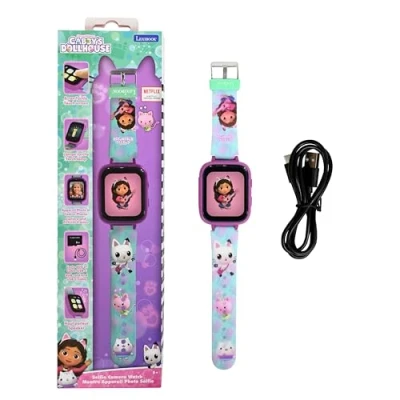 Imagen de Lexibook, Casa de Muñecas Gabby, Reloj Selfie, Pantalla táctil HD, Cámara 720p, Reproductor MP3, Altavoz Integrado, Dictáfono, Podómetro, 5 Juegos (DMW070GDH)