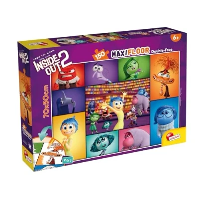 Imagen de Lisciani DISNEY DEL REVÉS 2 Puzzle 150 Piezas para Niños a Partir de 6 Años Maxifloor Doble Cara 35x25cm Reverso Colorear Juego Educativo y Divertido INSIDE OUT