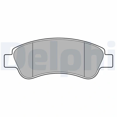 Imagen de DELPHI LP3660 Juego de pastillas freno no preparado para indicador desgaste Chapa antichirridos con accesorios OPEL: Corsa F Hatchback