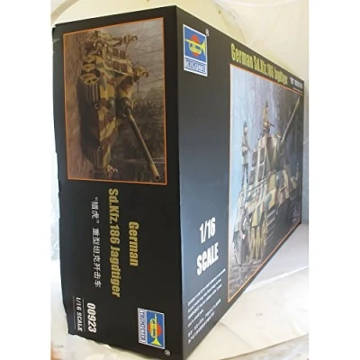 Imagen de Trumpeter 1/16 SD KFZ 186, Jagdtiger, Color marrón, Verde, Beige (WA San Development Macau 00923)