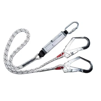 Imagen de Portwest Línea De Amarre Kernmantle Doble Con Absorbedor, Color: Blanco, FP55WHR