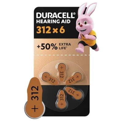 Imagen de Duracell 675 Azúl, pila para audífonos con Easy Tab, 6 unidades