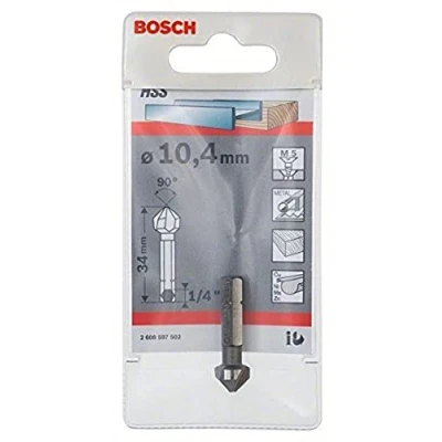 Imagen de Bosch 2 608 597 502 Avellanadores cónicos 10,4, M 5, 34 mm, 1/4&quot; (pack de 1)