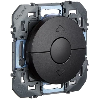 Imagen de LEGRAND Control de Persianas enrollables dooxie Interruptor pared para todo tipo Negro
