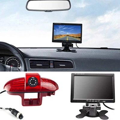 Imagen de 〔Kit de cámara visión Trasera〕7&#039;&#039; Monitor Pantalla LCD TFT + HD 3rd Freno luz Impermeable para Opel Vivaro Surf Concept/Life/Combo/Vauxhall/Renault Trafic/Fiat Talento/Primastar