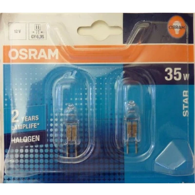 Imagen de Osram Lampara halógena 35w 12v gy6,35 64432 2pzs 4008321201874