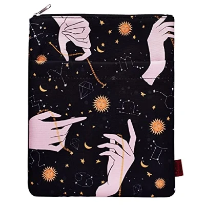 Imagen de Fundas para Libros con Constelaciones solares, de Bolsillo, Cremallera, Regalos Amantes los 11 x 8,7 Pulgadas