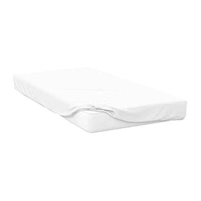 Imagen de Belledorm Sábana Bajera de algodón Egipcio 200 Hilos (Kingsize) (Blanco)