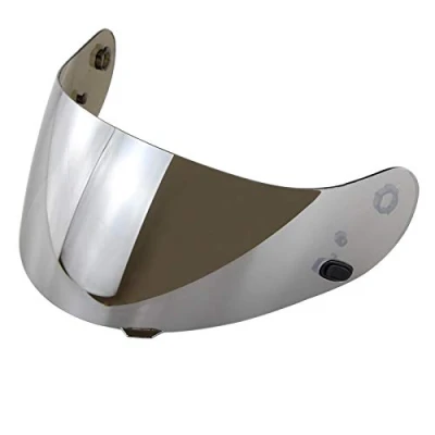 Imagen de XYJTC Lente de Casco Motocicleta, Kselythan Motocicleta Visera Protectora Abierta Compatible con Hjc Cl 16 17 St SP CS R1 Plata