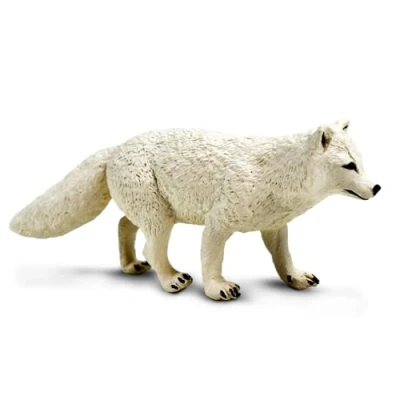Imagen de Safari Ltd. Figura de Juguete Zorro Ártico Colección Vida Silvestre América del Norte No tóxico y Libre BPA Animales Adecuado para niños 3 años en adelante