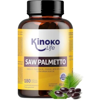 Imagen de Saw Palmetto 180 cápsulas. Lipidosterólico Puro 85 95%. Serenoa Repens con Omega 9, Aceite de Semillas Calabaza, Pygeum Africanum, Beta Sitosterol, Boswellia, Prostata