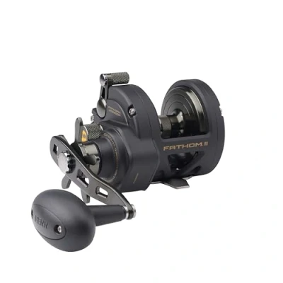 Imagen de PENN carrete multiplicador Fathom II Star Drag, de pesca en agua salada para pescar barco, costa y kayak