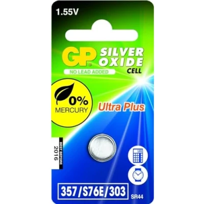 Imagen de GP Batteries Silver Oxide Cell 357 Single use battery SR44 Óxido de plata 1,55 V Pilas (Single battery, SR44, plata, Botón/moneda, V, 1 pieza(s))