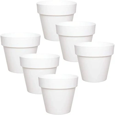 Imagen de idea station macetas plastico 6 x 12 cm Blanco maceteros Decorativos Interior jardineras Exterior