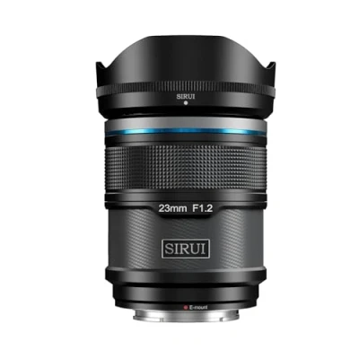 Imagen de SIRUI Sniper 23mm E Montura Autofocus Enfoque Automático Lens, F1.2 Gran Angular APS C Cámaras Objetivo Lens Lentes para A5 A6 A7 FX A9 ZV Series (Negro)