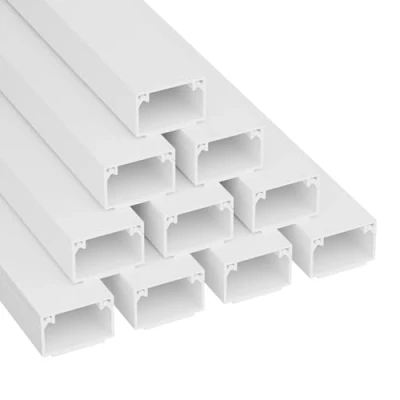 Imagen de D Line 1D2516W/10 Canaleta Cuadrada, tapacables Autoadhesivo, gestión de cableado para ocultar cables 10 x 25 mm (anch.) 16 (alt.) Tramos 1 m (Multipack m) Blanco