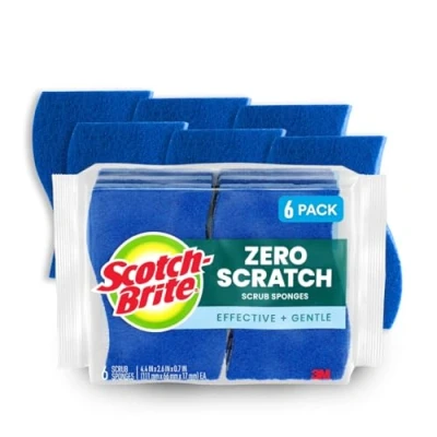 Imagen de 3M 526 No Scratch Multi Purpose ponge r curer, 4 2/5 x 2 3/5&#039;&#039;, Bleu, 6/Pack