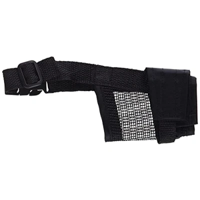 Imagen de Trixie Bozal Nylon con malla cosida, S, Negro, Perro
