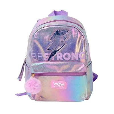 Imagen de Kids Euroswan Mochila Paseo 32 CMS Plateada Wow Generation, Multicolor, único (WOW00048)