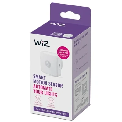 Imagen de Sensor de movimiento WiZ Interior Inalámbrico, Conexión WiFi, Tecnología SpaceSense