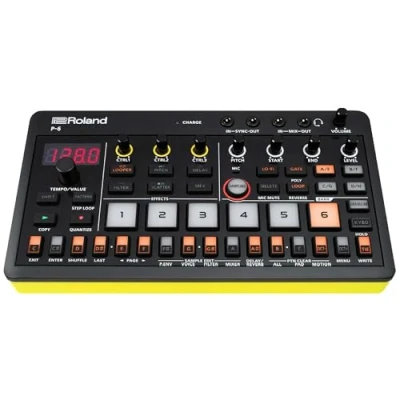Imagen de Roland AIRA Compact P 6 Creative Sampler Diseño de sonido granular Secuenciador potente Teclado integrado Loops personalizados Micro Efectos manuales Conexión USB C