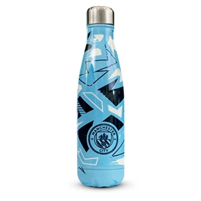 Imagen de Manchester City Botella térmica de acero inoxidable (500 ml), color azul