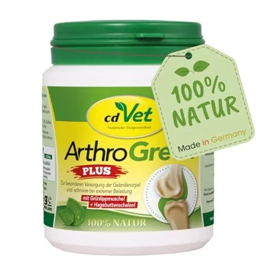 Imagen de cdVet Natural Products ArthroGreen Plus 75 g optimally Supports The musculoskeletal System and Joints in Acute Phases Nutrition Related Support for Strength of Bones Cartilage