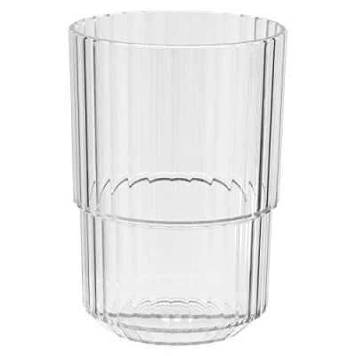 Imagen de APS Linea Vaso de plástico Tritan con 0,4 litros, sin BPA, apilable, irrompible, reutilizable, apto para lavavajillas, 400 ml