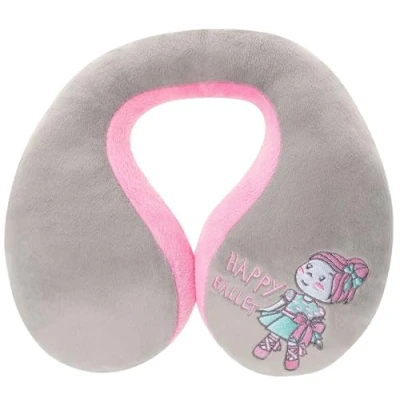 Imagen de Walser Ballet Doll Neck Roll, Soporte de Cuello para Niños, Almohada Viaje, en Forma U Viajes, Cojín Rosa