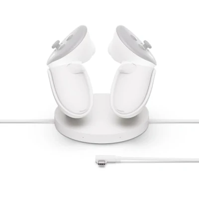 Imagen de Accesorio VR Meta Base de carga compacta, Para Gafas Quest 3S, Blanco lunar