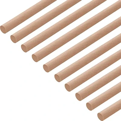 Imagen de GEDOTEC Varilla redonda bastones hechos a mano Longitud de barras redondas 1000 mm palos madera estables troncos