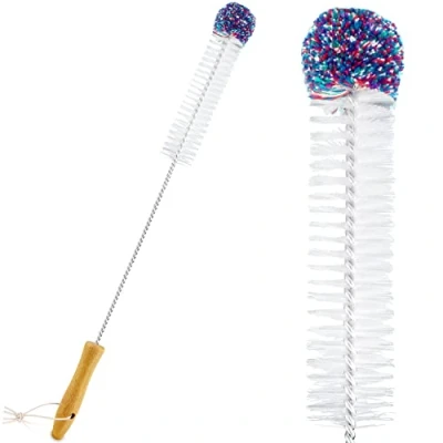 Imagen de Jeff® Cepillo para Botellas de 45 cm. La solución una Limpieza sin arañazos y Esfuerzo. con Suave pompón Borla. Delgado Largo más.