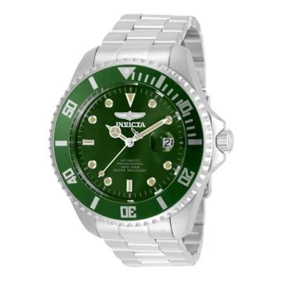 Imagen de Invicta Pro Diver, Reloj automático para hombre de acero inoxidable, 47 mm, Plata / Verde