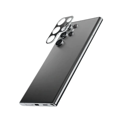 Imagen de Protector cámara móvil CellularLine CAMERALENSGALS24U, Para Samsung S24 Ultra, Vidrio templado, Transparente
