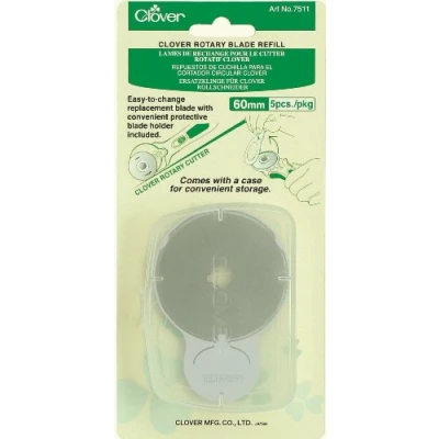 Imagen de Clover 60 mm Cuchillas giratorias de Recambio, 5 Unidades