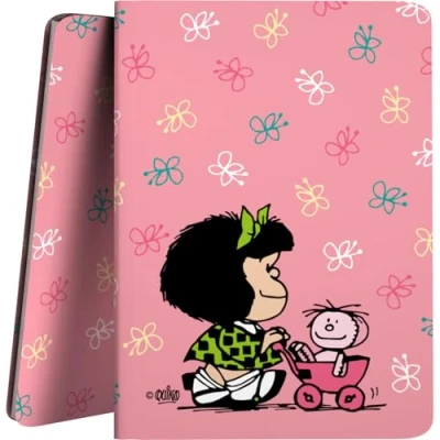 Imagen de Grafoplas Carpeta Fundas Plastico A4, Mafalda Baby Cart, Tapas Flexibles, 30 Forros de Polipropileno, Poliplás, Perfecto para Organizar tu Material Escolar