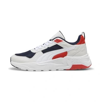 Imagen de PUMA Trinity 2 LT, Zapatillas Unisex Adulto, Navy White Feather Gray Red Fire, 46 EU