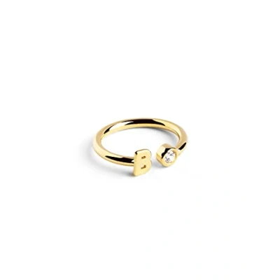 Imagen de Singularu Personalizado Letter Anillo, Mujer, Talla: One Size, Letra b oro